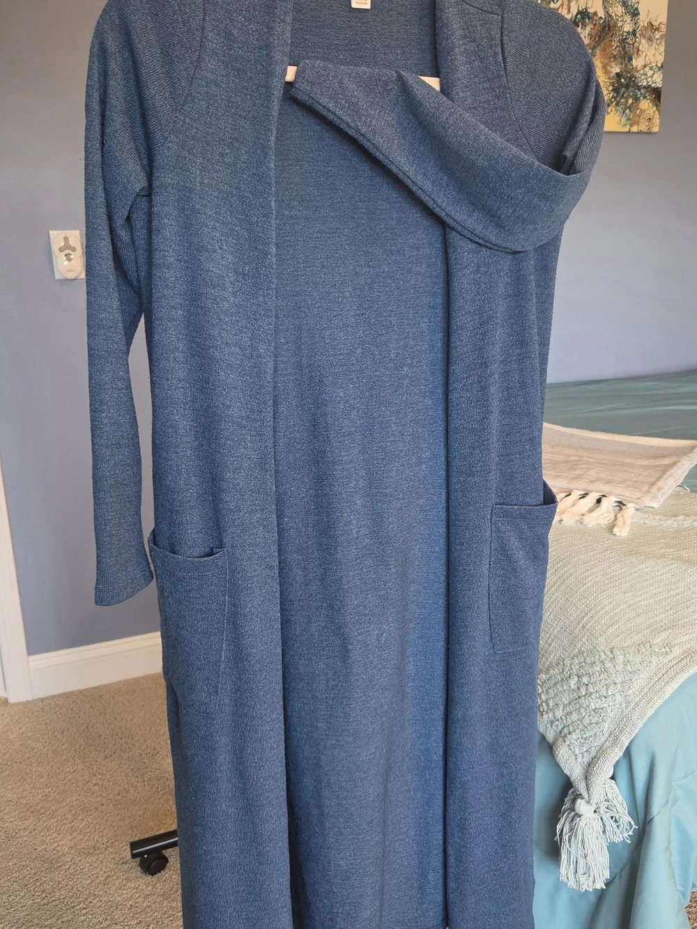 LuLaRoe Blue Open-Front Cardigan